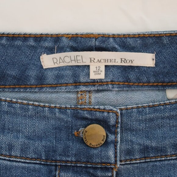 Rachel Roy Button-Front Denim Skirt Size 12 - Picture 3 of 3